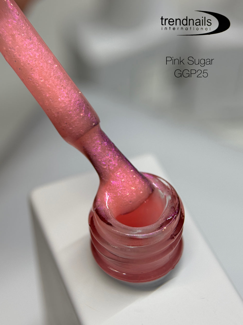 Glitter Gel Polish Pink Sugar No. GGP25 (12ml) TPO-free