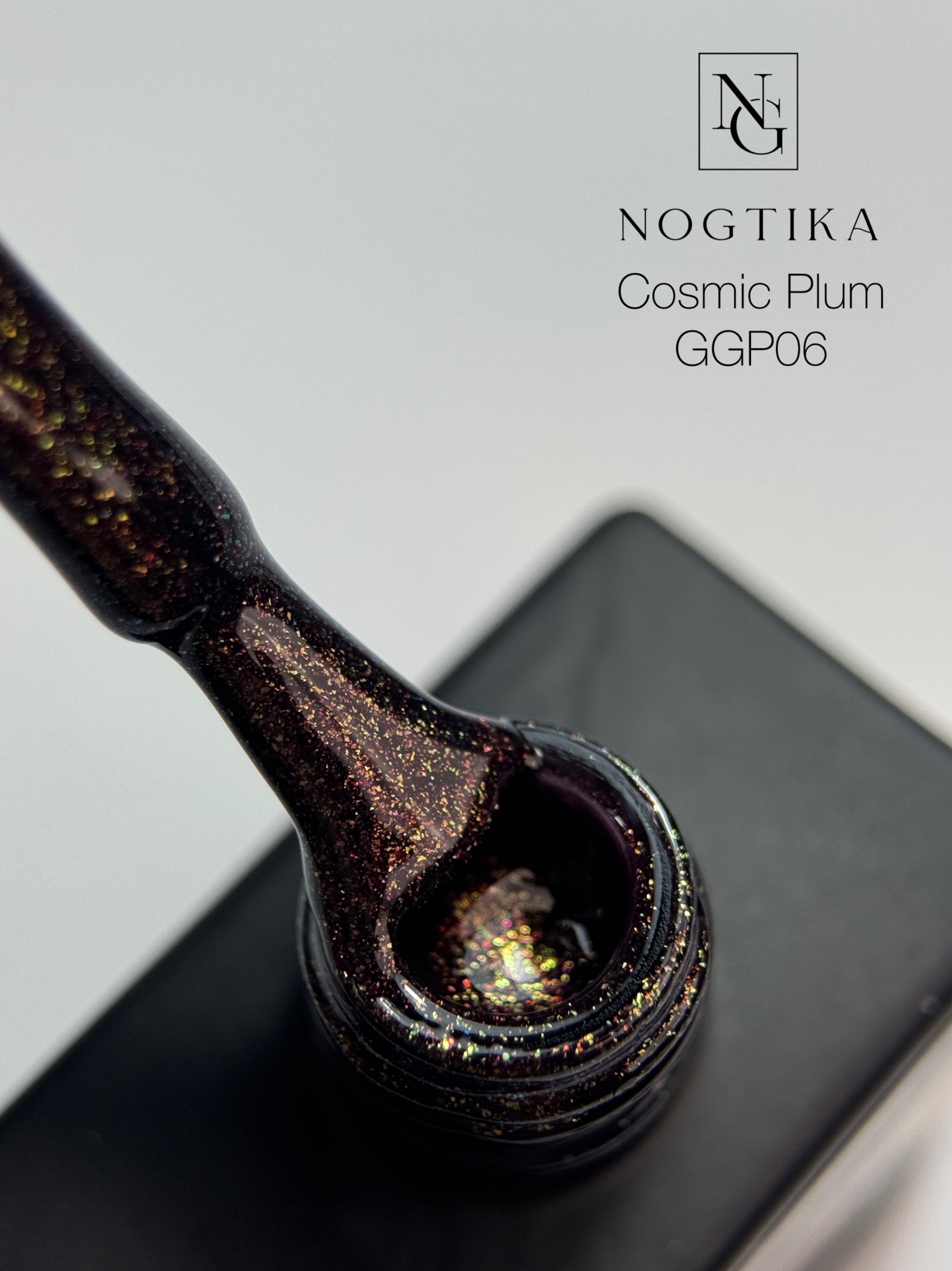 Glitter Gel Polish COSMIC PLUM Nr.GGP6(12ml) TPO-free