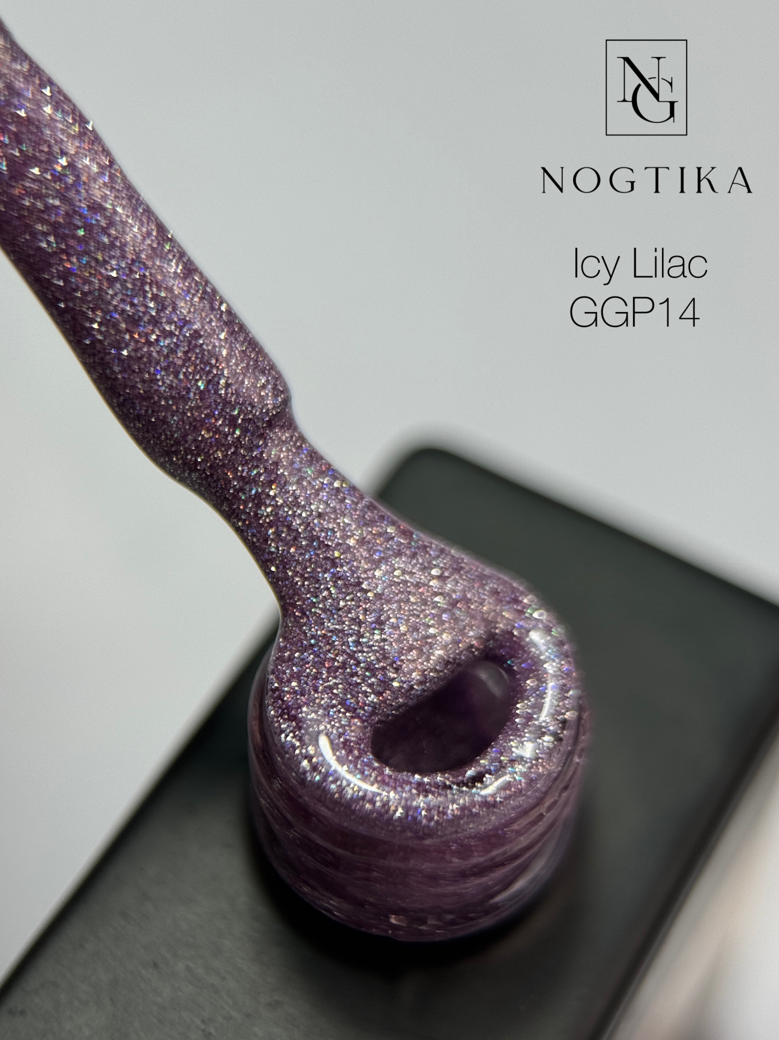 Glitter Gel Polish ICY LILAC Nr.GGP14 (12ml) TPO-free