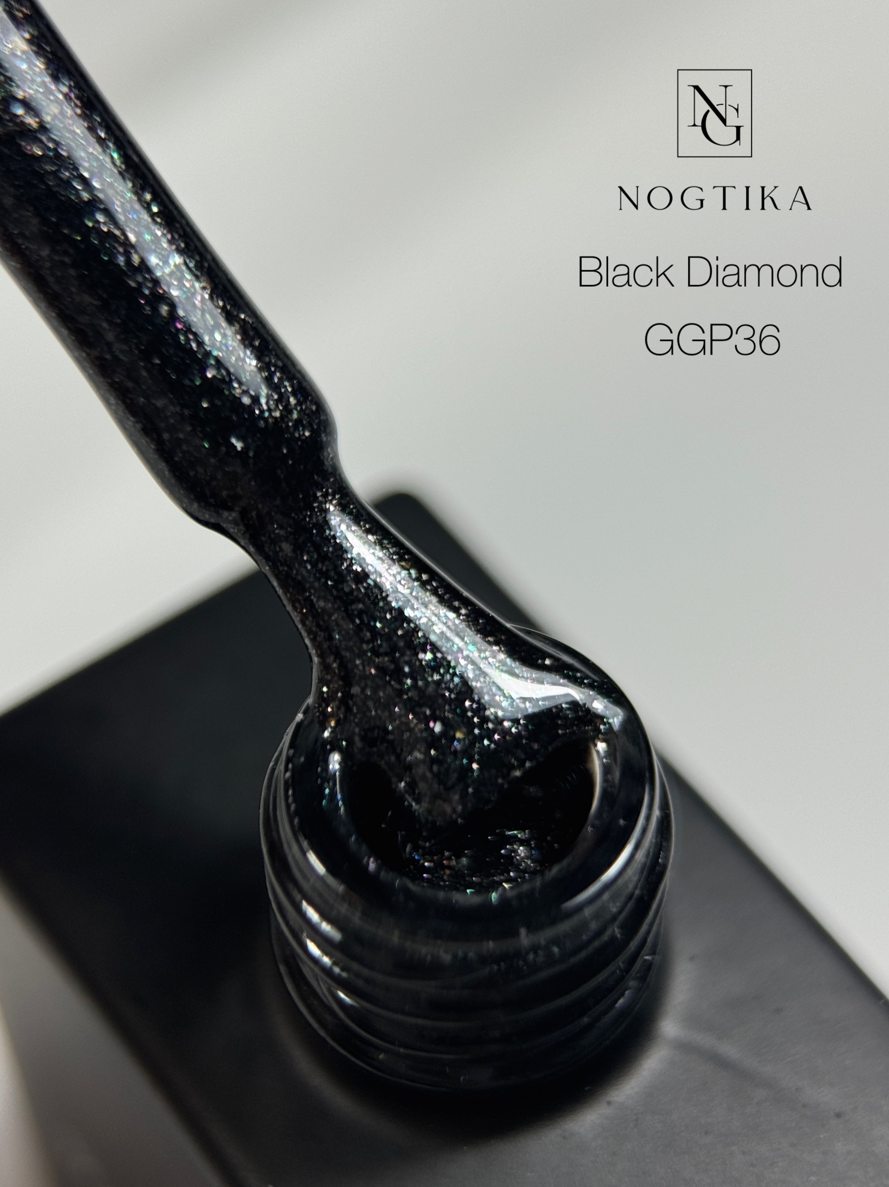 Glitter Gel Polish  # 36 Black Diamond (12ml) TPO-free