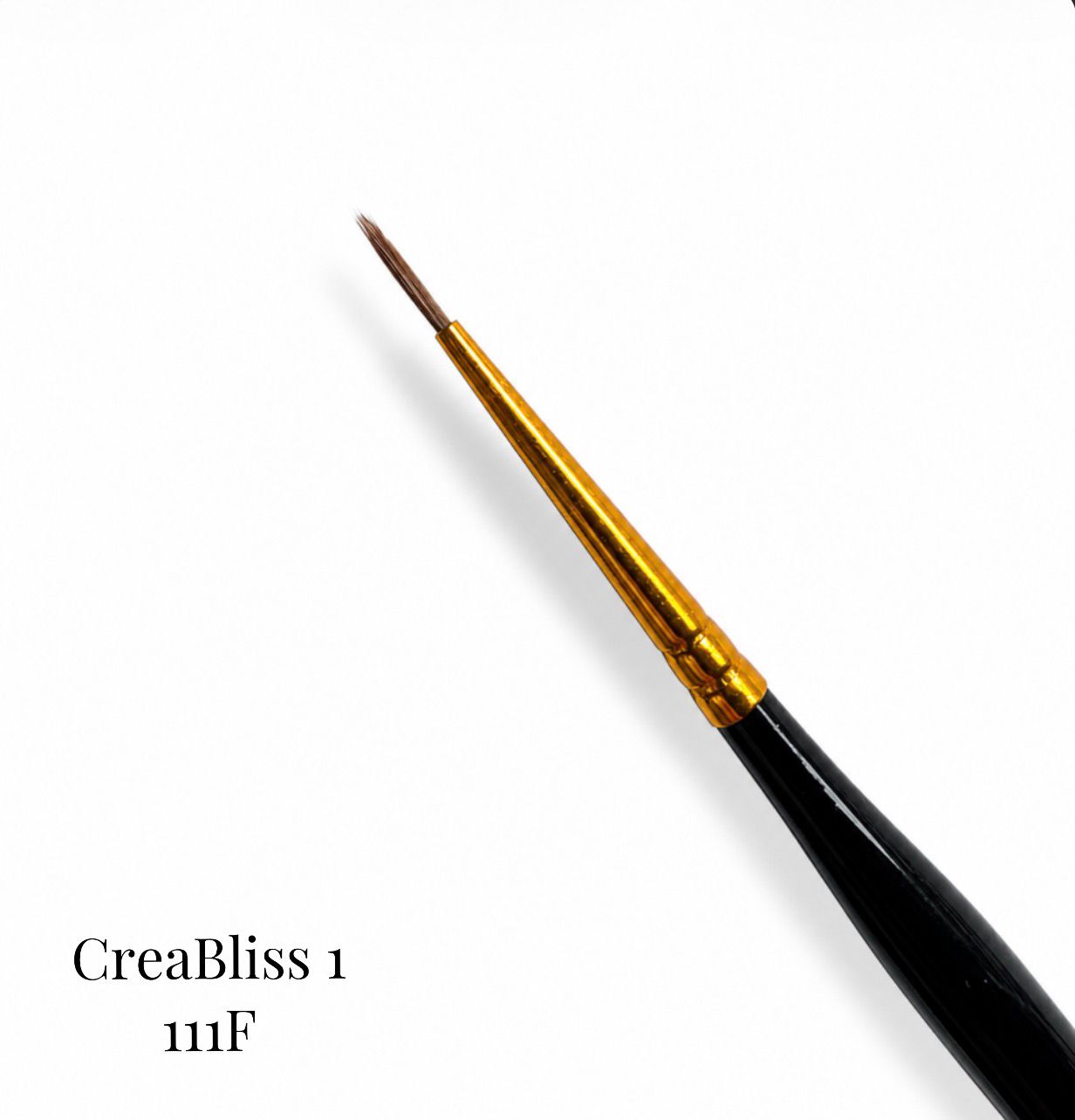 Pennello per design delle unghie Kolinsky 111F (Taglia 0/1/1,5)