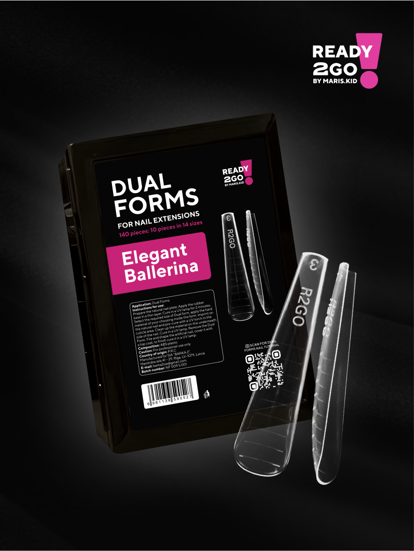 R2GO Dual Tips Elegant Ballerina 140 Stk. von MARIS.KID 1 Packung