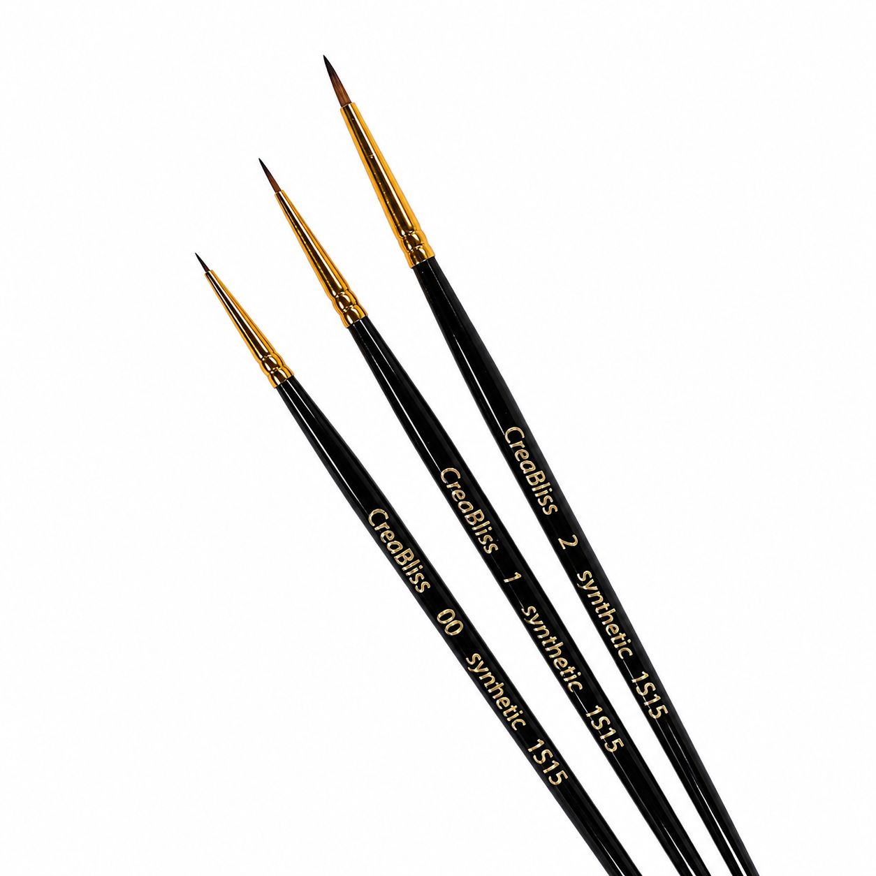 Pennello per design delle unghie 1S15 (Dimensione 00/1/2) Creabliss