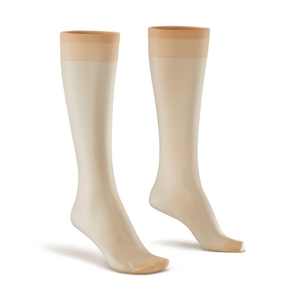 AntiOdor Kniestrümpfe Damen Silber Socken