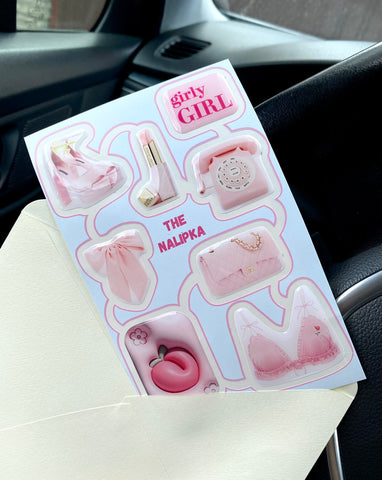 Coole selbstklebende 3D Aufkleber für Ihr Handy, Tablet, Notebook und Laptop Pink Life/Girl