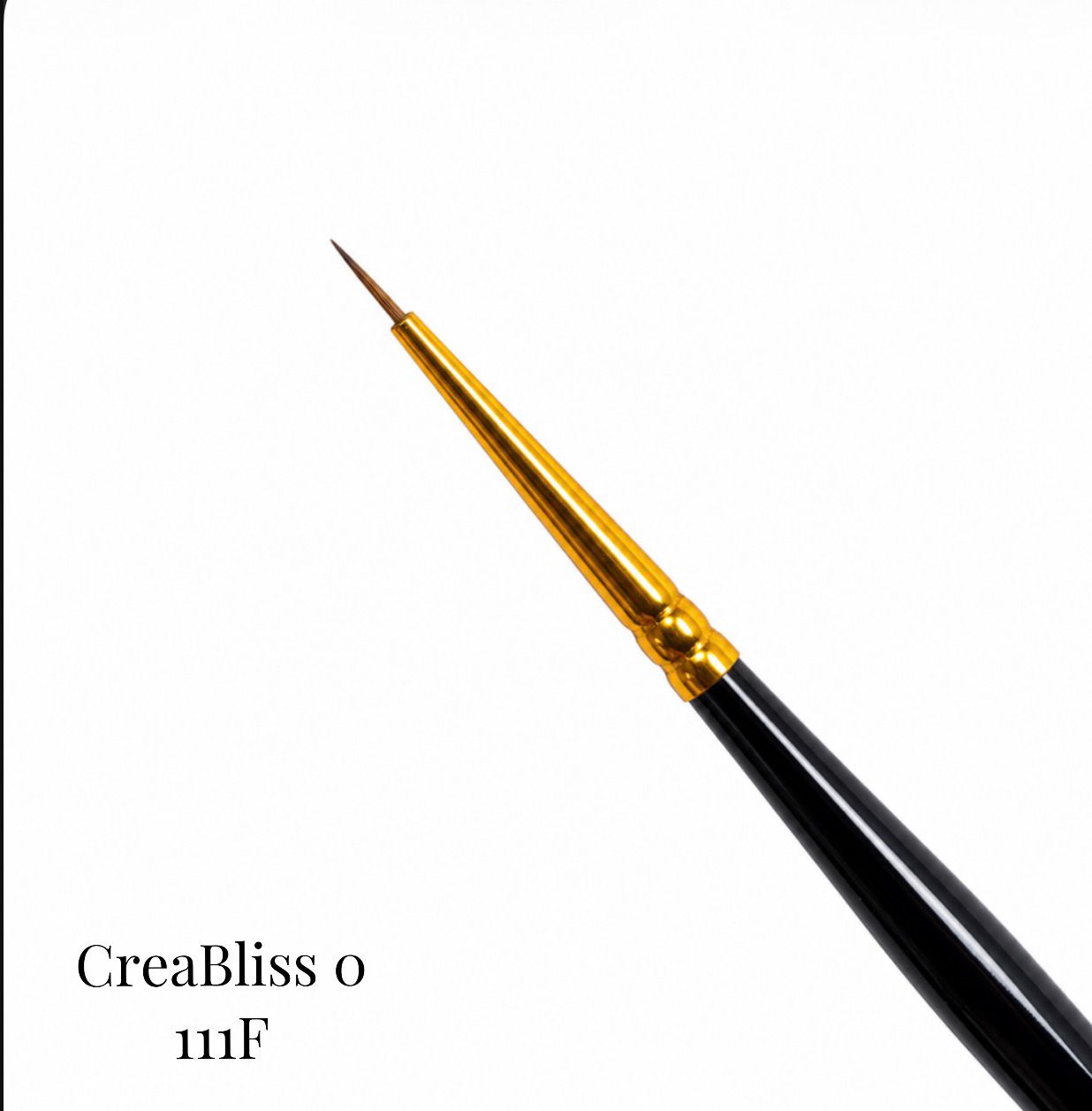 Pennello per design delle unghie Kolinsky 111F (Taglia 0/1/1,5)