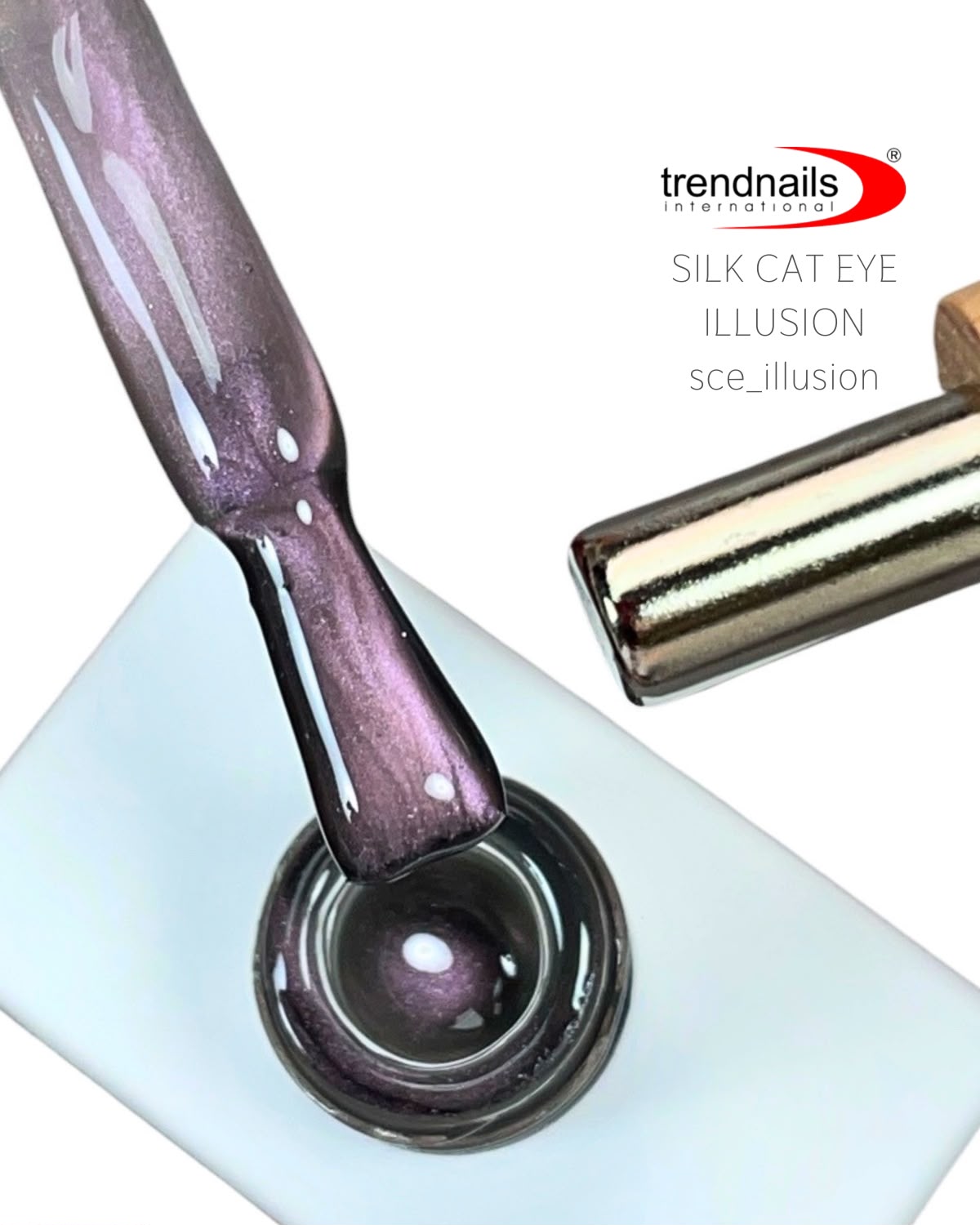 Silk Cat Eye Gel Polish ILLUSION 12ml by Trendnails TPO-Free
