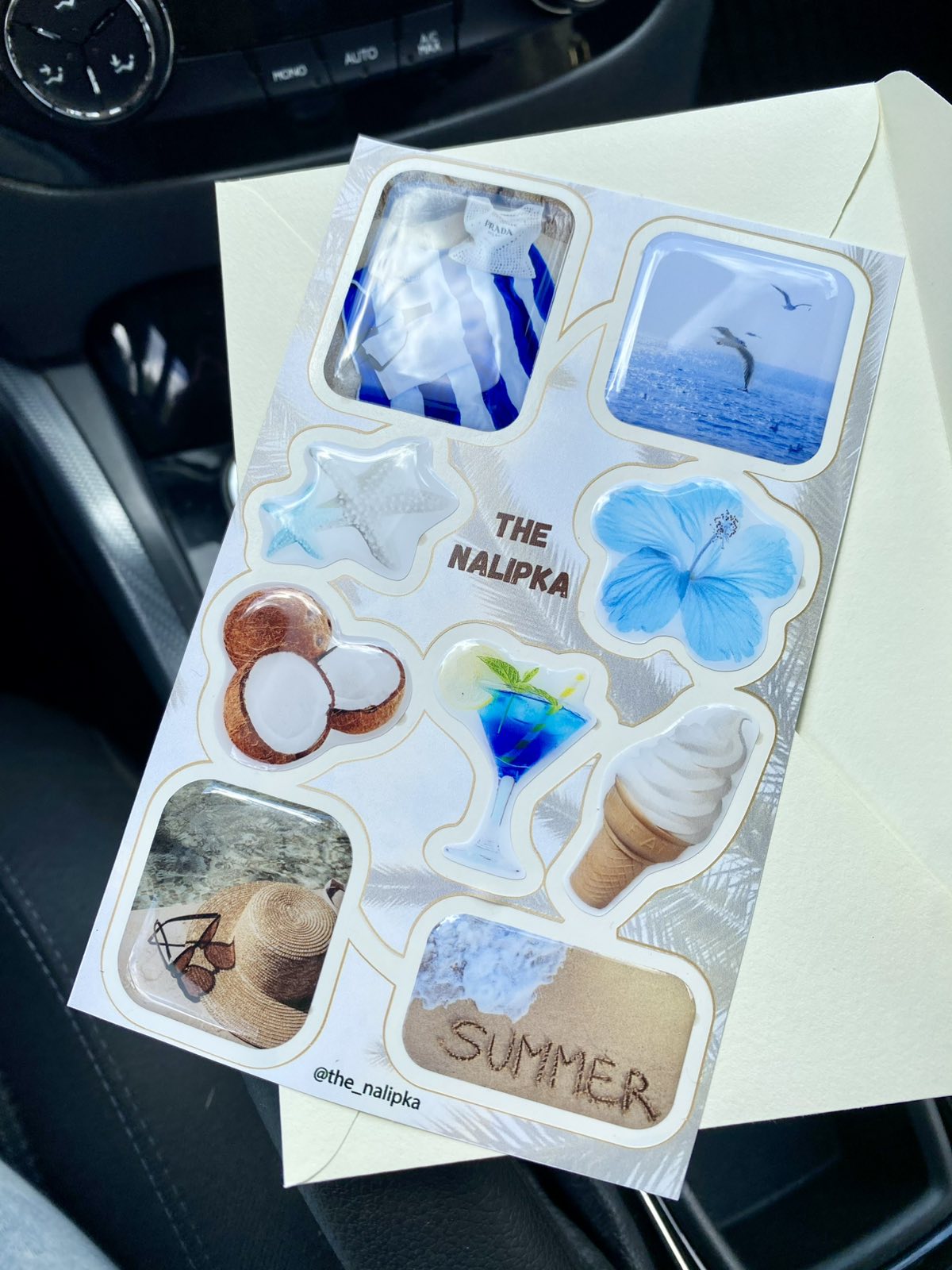 Coole selbstklebende 3D Aufkleber für Ihr Handy, Tablet, Notebook und Laptop Beach/Summer