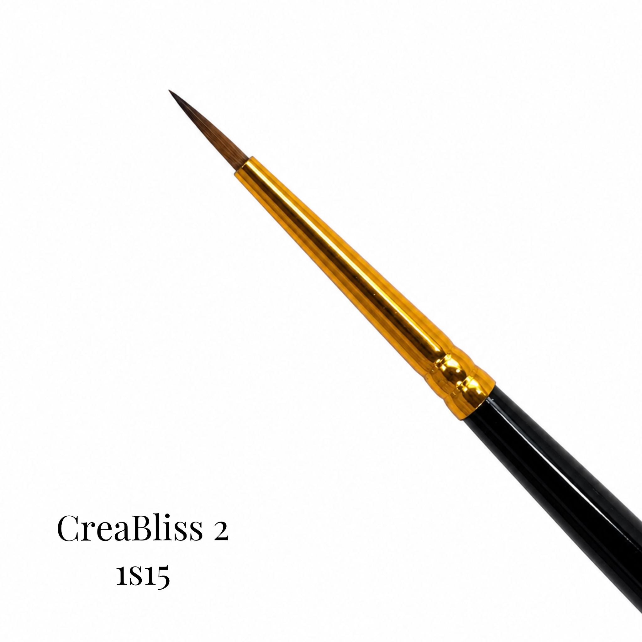 Pennello per design delle unghie 1S15 (Dimensione 00/1/2) Creabliss