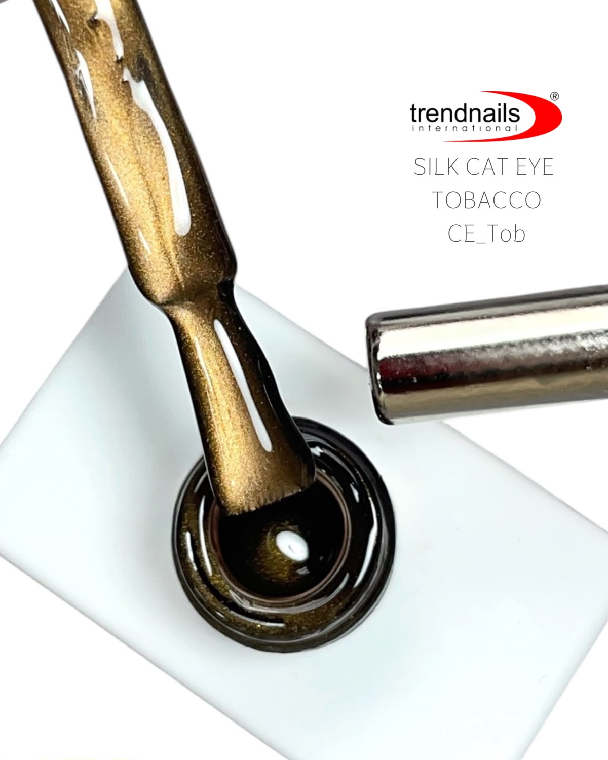 Silk Cat Eye Gel Polish "TOBACCO" 12 ml by Trendnails TPO-Free