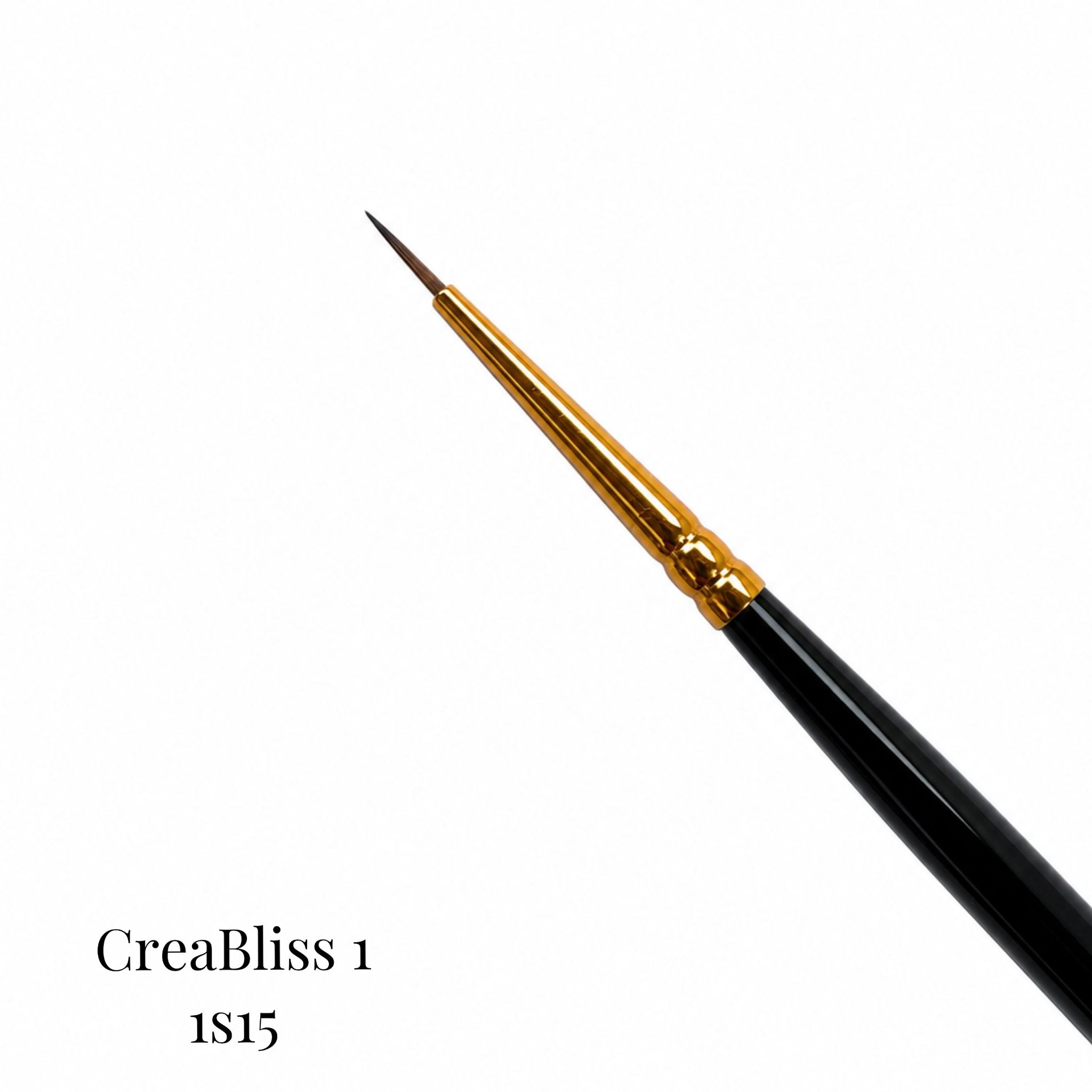 Pennello per design delle unghie 1S15 (Dimensione 00/1/2) Creabliss