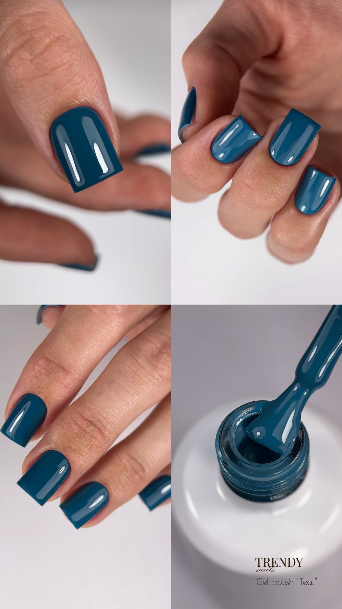 Gel Polish Teal 5ml/10ml by Trendy Nails (TPO/HEMA-free)