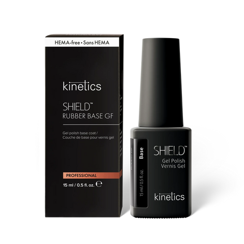 NEU Kinetics SHIELD Rubber+ Base GF GLOW FREE 15ml Ohne Leuchten im UV-Licht