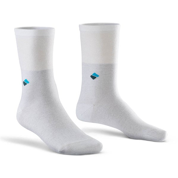 Diabetic Crew Herren 22% Silber Socken weiß
