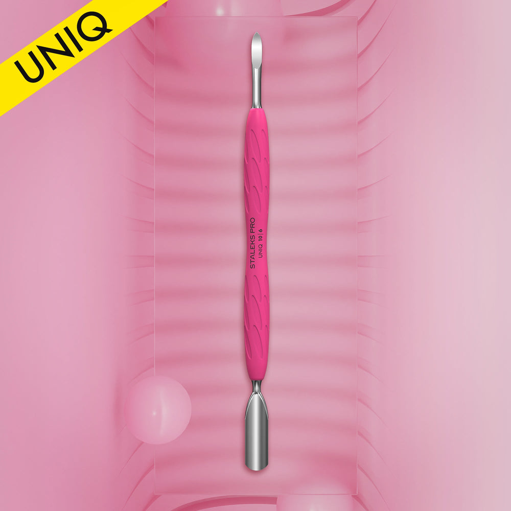 Pusher for cuticles with silicone handle (sterilisable) STALEKS UNIQ PQ10/5