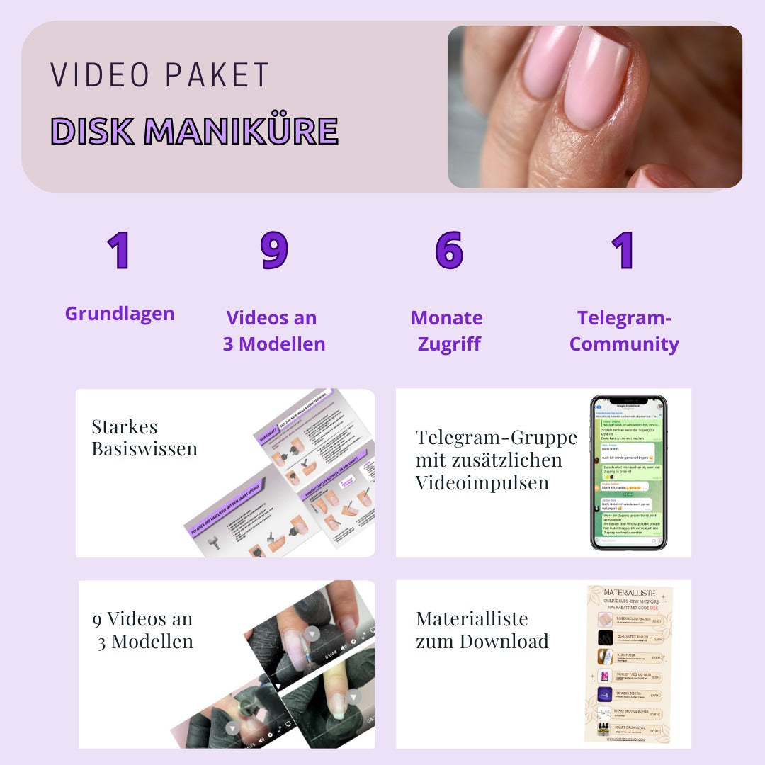 Disk Maniküre – ein Videopaket