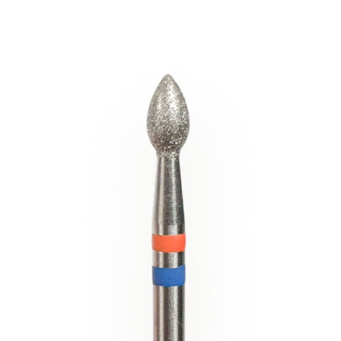 TWIN Flamme Diamant Bit (rot/blau) fein-mittel in Größen: 3,0mm von KMIZ